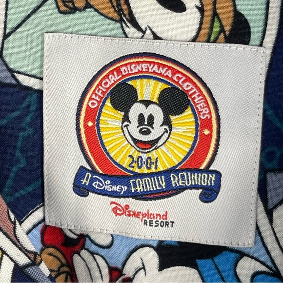 Disneyana Clothiers 2001 Mickey Mouse Shirt Family Reunion Disney Sz L - Picture 3 of 10